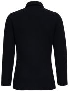 Lardini Single-breasted Black Piquet Wool Jacket Lardini Single-breasted Black Piquet Wool Jacket - Black