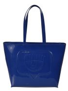 Chiara Ferragni Flirting Eye Embossed Logo Tote Chiara Ferragni Flirting Eye Embossed Logo Tote - Bluette
