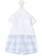 Newborn Short Linen Jumpsuit Il Gufo Newborn Short Linen Jumpsuit - Azzurro