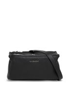 Givenchy Pandora Crossbody Bag In Black Leather With Logo Givenchy Pandora Crossbody Bag In Black Leather With Logo - Black