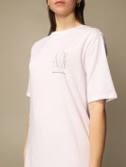 Armani Exchange Dress Armani Exchange Short Dress With Logo Armani Collezioni Armani Exchange Dress Armani Exchange Short Dress With Logo - White
