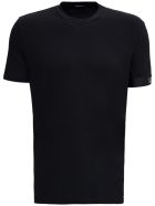 Dsquared2 Black Cotton T-shirt With Logo Dsquared2 Black Cotton T-shirt With Logo - Black