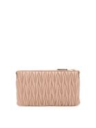 Miu Miu Matelasse Chain Pouch Miu Miu Matelasse Chain Pouch - Cammello