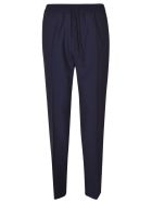 Versace Drawstring Waist Plain Trousers Versace Drawstring Waist Plain Trousers - Navy