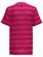 M Missoni Zig Zag Cotton Blend T-shirt M Missoni Zig Zag Cotton Blend T-shirt - Fuxia