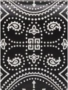 Givenchy Black And White Leather Wallet With Bandana Print Givenchy Black And White Leather Wallet With Bandana Print - Black