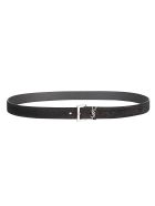 Saint Laurent Logo Plaque Loop Square Buckle Belt Saint Laurent Logo Plaque Loop Square Buckle Belt - Black