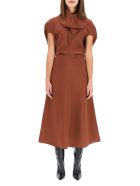 Colville Dress With Scarf Colville Dress With Scarf - CHESTNUT (Brown)