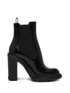Alexander McQueen Treadonly Black Leather Boots Alexander McQueen Treadonly Black Leather Boots - Black
