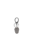 Alexander Mcqueen Skull Tag Keyring Alexander McQueen Skull Tag Keyring - Silver