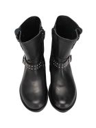Gallucci Kids Black Ankle Boots With Straps Gallucci Kids Black Ankle Boots With Straps - Nero