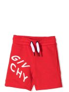 Givenchy Sports Shorts With Print Givenchy Sports Shorts With Print - Red