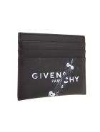 Givenchy Woman Trompe L'oeil Card Holder In Black Leather Givenchy Woman Trompe L'oeil Card Holder In Black Leather - Nero