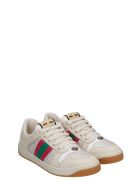 Gucci Sneakers In Beige Suede And Leather Gucci Sneakers In Beige Suede And Leather - beige