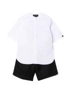 Shirt And Shorts Set Emporio Armani Shirt And Shorts Set - Bianco