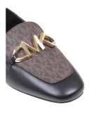 Michael Kors Izzy Loafer In Black Leather Michael Kors Izzy Loafer In Black Leather - Black/Brown