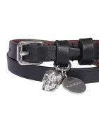 Alexander Mcqueen Double Wrap Skull Bracelet Alexander McQueen Double Wrap Skull Bracelet - Black
