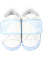 Armani Collezioni White Sneakers For Babyboy With Logo Armani Collezioni White Sneakers For Babyboy With Logo - White