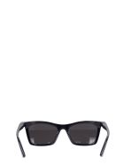Balenciaga Tip Rectangle Sunglasses In Black Acetate Balenciaga Tip Rectangle Sunglasses In Black Acetate - black
