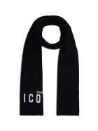 Dsquared2 Black Wool Hat With Logo Dsquared2 Black Wool Hat With Logo - White/black