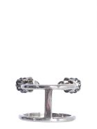 Alexander McQueen Double Twin Skull Ring Alexander McQueen Double Twin Skull Ring - ARGENTO