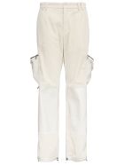Dolce & Gabbana Ribbed Cotton Worker Trousers With Pockets Dolce & Gabbana Ribbed Cotton Worker Trousers With Pockets - White