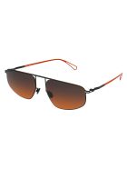 Nat Sunglasses Mykita Nat Sunglasses - 814 C62 BLACK/POW11 | BLACK ORANGE GRADIENT