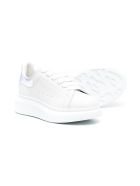 Unisex Kid White Oversize Sneakers With Iridescent Spoiler Alexander McQueen Unisex Kid White Oversize Sneakers With Iridescent Spoiler