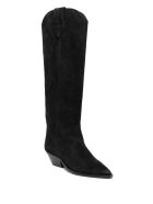 Isabel Marant Denvee Boots In Black Suede Isabel Marant Denvee Boots In Black Suede - Black