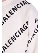 Balenciaga Knitwear In White Cotton Balenciaga Knitwear In White Cotton - white