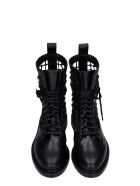 Le Silla Vanessa Combat Boots In Black Leather Le Silla Vanessa Combat Boots In Black Leather - black