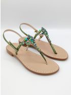 Costa Smeralda Jewel Flip Flops Sandals Dea Sandals Costa Smeralda Jewel Flip Flops Sandals - green