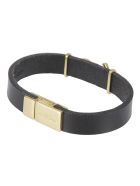Logo Bracelet Saint Laurent Logo Bracelet - Black/Gold