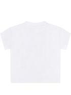 Moschino White T-shirt For Babykids With Teddy Bear Moschino White T-shirt For Babykids With Teddy Bear - Bianco Ottico