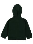Emporio Armani Green Recycled Cotton Hoodie With Logo Emporio Armani Green Recycled Cotton Hoodie With Logo - Green
