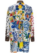 Dolce & Gabbana Oversize Cotton Poplin Shirt Dolce & Gabbana Oversize Cotton Poplin Shirt - Multicolor
