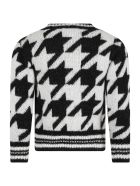 Simonetta Multicolor Sweater For Girl Simonetta Multicolor Sweater For Girl - Black
