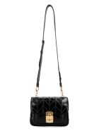 Miu Miu Quilted Leather Shoulder Bag Miu Miu Quilted Leather Shoulder Bag - black