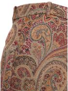 Etro Divided Mini Skirt With Paisley Jacquard Motif Etro Divided Mini Skirt With Paisley Jacquard Motif - Beige