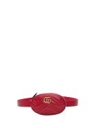 Gucci Gg Marmon Belt Bag In Chevron Leather Gucci Gg Marmon Belt Bag In Chevron Leather - Rosso