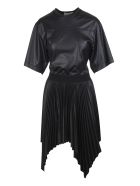 Black Givenchy Lacquered Pleated Short Dress Givenchy Black Givenchy Lacquered Pleated Short Dress