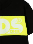 GCDS Black Cotton T-shirt GCDS Black Cotton T-shirt - Nero+giallo