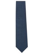 Printed Neck Tie Eddy Monetti Printed Neck Tie - Blue/White