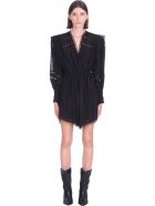 IRO Cassie Dress In Black Polyester IRO Cassie Dress In Black Polyester - black