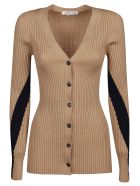 Victoria Beckham Slim Rib Cardigan Victoria Beckham Slim Rib Cardigan - Coffee/navy