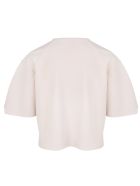 Pale Pink Structured Cropped Top Stella McCartney Pale Pink Structured Cropped Top - Porcelain