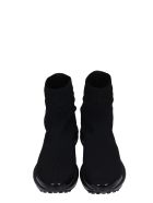 Givenchy Giv Log Sock Sneakers In Black Synthetic Fibers Givenchy Giv Log Sock Sneakers In Black Synthetic Fibers - black