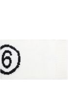 MM6 Maison Margiela Ivory Scarf For Kids With Logo MM6 Maison Margiela Ivory Scarf For Kids With Logo - Ivory