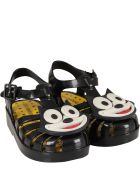 Melissa Black Sandals With Felix For Boy Melissa Black Sandals With Felix For Boy - Black