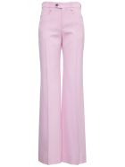 Chloé Flared Grain De Poudre Pink Pants Chloé Flared Grain De Poudre Pink Pants - Pink